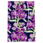 Paars waterverf bloem medium cadeauzakje (Achterkant)