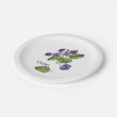 paars waterverf botanisch Bord (Gekanteld)