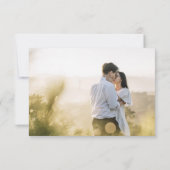 Paars waterverf bruiloft Foto RSVP-kaart RSVP Kaartje (Achterkant)