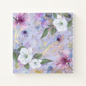  paars waterverf dankjewel dagblad floral notitieboek (Achterkant)