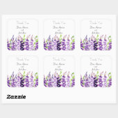 Paars Waterverf Lavender Stickers (Vel)