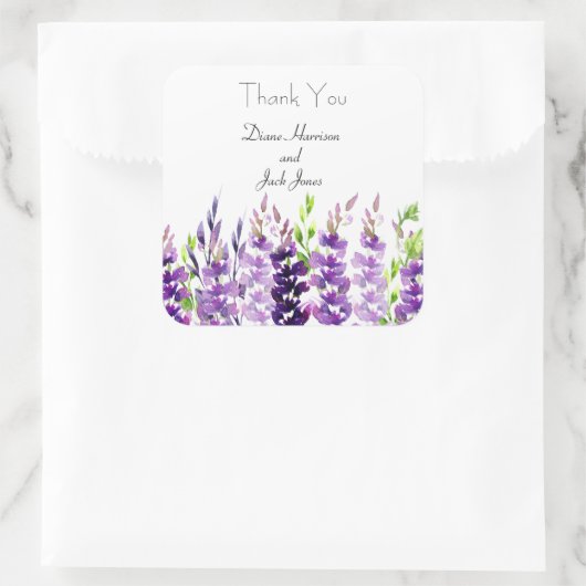 Paars Waterverf Lavender Stickers (Tas)