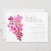 Paars Waterverf met Wisteria Stripes Vrijgezellenf Kaart (Voorkant)