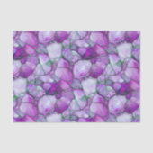 Paars Waterverf Mozaïek Zee Glas Tissuepapier (Voorkant)