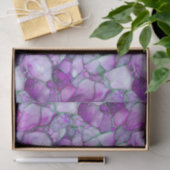 Paars Waterverf Mozaïek Zee Glas Tissuepapier (Geschenk)