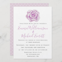 Paars Waterverf Roos | Weddenschap