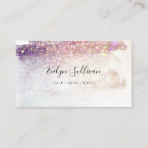 paars waterverf visitekaartje