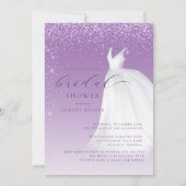 Paars Waterverf Vrijgezellenfeest Kaart (Voorkant)