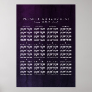 Paars Waterverven van Eggplant Poster