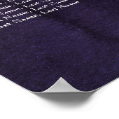 Paars Waterverven van Eggplant Poster (Hoek)