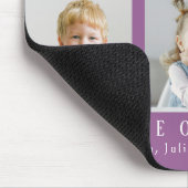 Paars We houden van onze oma |Grootkind Foto Colla Muismat (Hoek)