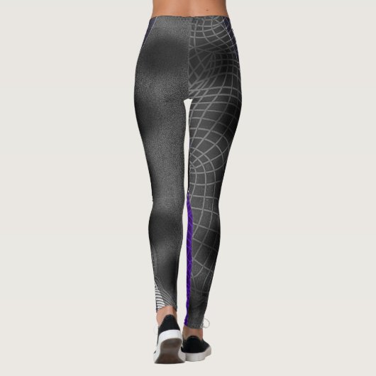 Paars Web Leggings (Achterkant)