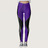 Paars Web Leggings (Voorkant)