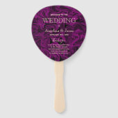 Paars weddenschap handwaaier (Voorkant)