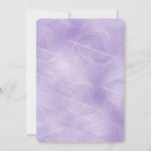 Paars Wedding Vow Renewal Ceremony Kaart (Achterkant)