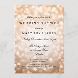 Paar's weduwenkast Glitter Lights koper Kaart