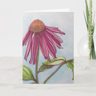 Paars WENSKAART Coneflower Kaart