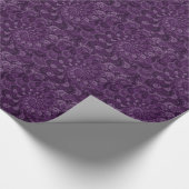 Paars wervelfractal Art Patroon Cadeaupapier (Hoek)