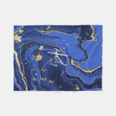 Paars White Agate Marble Abstracte Name Monogram Fleece Deken (Voorkant (Horizontaal))