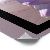 Paars-White Dahlia Flower Poster (Hoek)