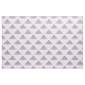 Paars White Geo Triangle Pattern Fabric Stof (Yard (91,4 cm))