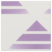 Paars White Geo Triangle Pattern Fabric Stof (Close Up)