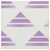 Paars White Geo Triangle Pattern Fabric Stof (Swatch)