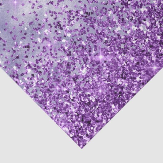 Paars White Glitz Glitter Tissuepapier (Detail)