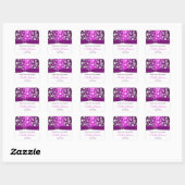 Paars White Snowflakes Vrijgezellenfeest Sticker (Vel)