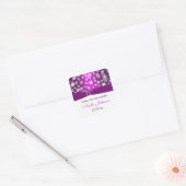 Paars White Snowflakes Vrijgezellenfeest Sticker (Envelop)