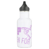 paars - wie ben ik? IK BEN GESPROKEN. Waterfles (Rechts)