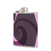 Paars wielontwerp heupfles (Links)