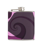 Paars wielontwerp heupfles (Voorkant)