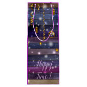 Paars Wijn Cadeautas (Achterkant)