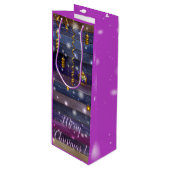  Paars Wijn Cadeautas (Voorkant Gekanteld)