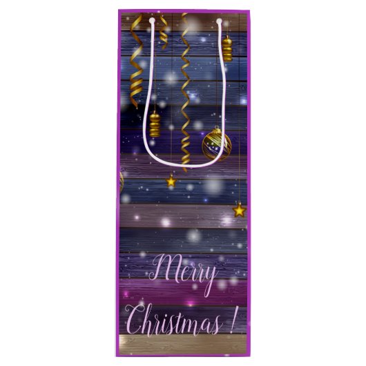  Paars Wijn Cadeautas (Voorkant)