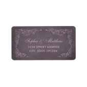 Paars Wijnwerveld Rendingadres Etiket (Voorkant)