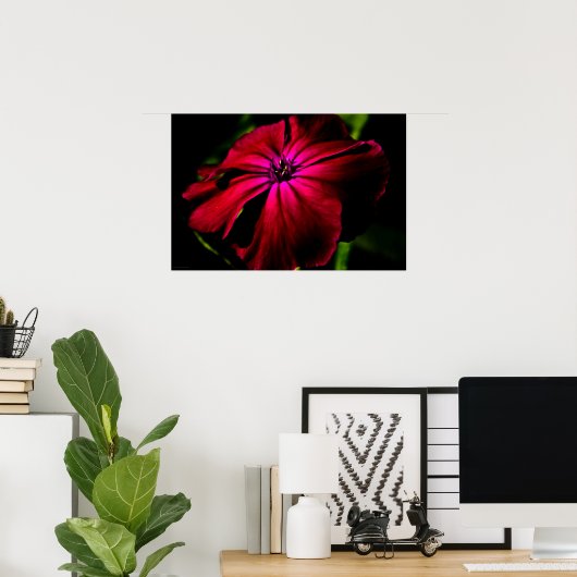 Paars Wild Flower wapn. Poster (Thuiskantoor)