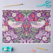 Paars William Morris Strawberry Thief Tissuepapier (Craft)