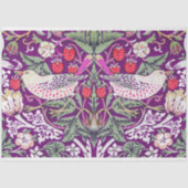 Paars William Morris Strawberry Thief Tissuepapier (Voorkant)
