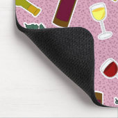 Paars Wine Lover Print Muismat (Hoek)