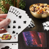 paars winterluchtruim pokerkaarten (Insitu)