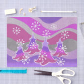 Paars winterTreebindpapier Tissuepapier (Craft)