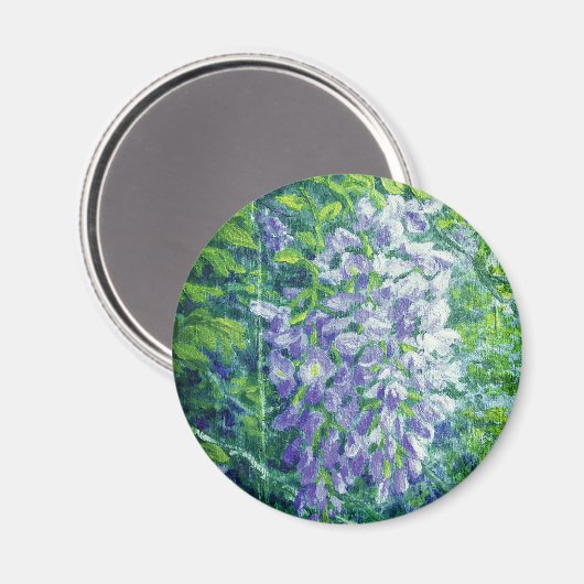 Paars Wisteria Magnet (Voorkant / Achterkant)