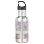 Paars Wisteria met Monogram Waterfles (Achterkant)