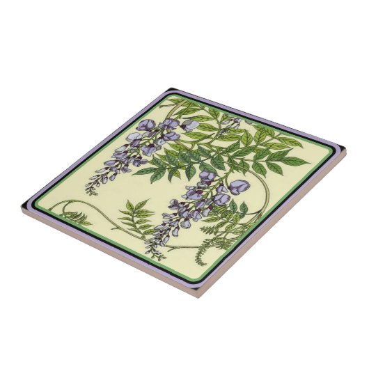  Paars Wisteria Tile Tegeltje (Zijkant)