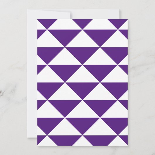 Paars wit Afstudeerder Vet Afstuderen Kaart (Achterkant)