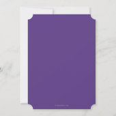 Paars/Wit Asclepius Medische Faculteit Afstuderen Kaart (Achterkant)
