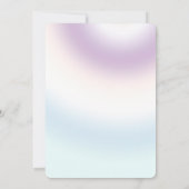 Paars Wit Blauwe Tie dye Verjaardag Kaart (Achterkant)
