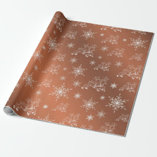 paars, wit, bruin, blauw, kerstpapier, winter+p cadeaupapier